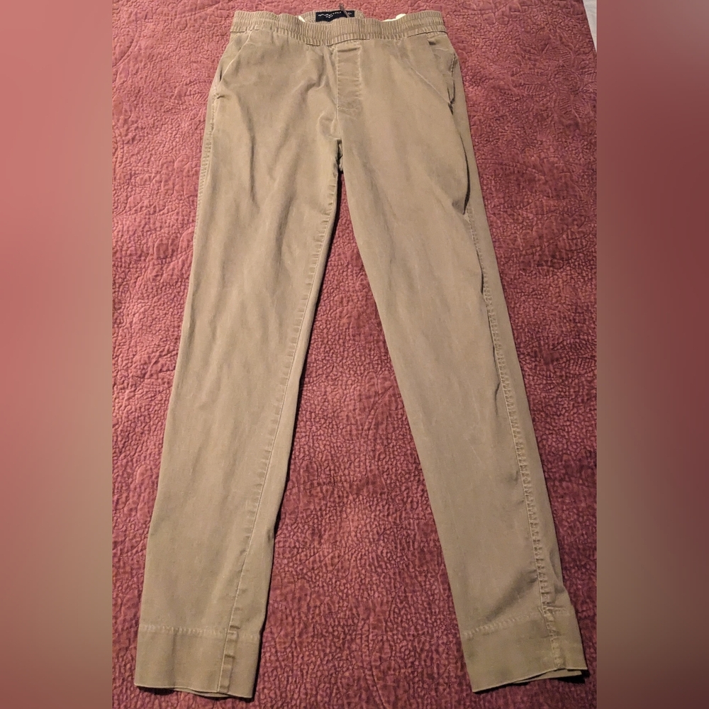Abercrombie and Fitch drawstring tan pants